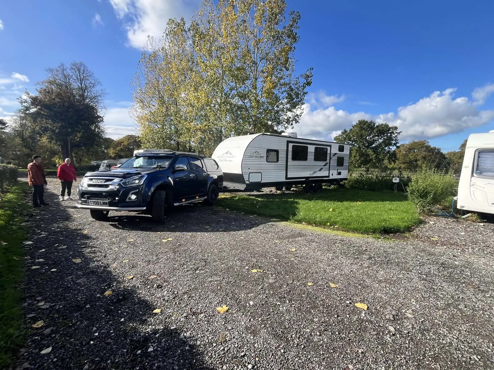 Caravan collected from a driveway for relocation Lancashire Motor Movers Lancashire